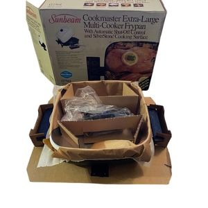Sunbeam Cookmaster Extra-Large Multi-Cooker Frypan NIB 07561 NOS